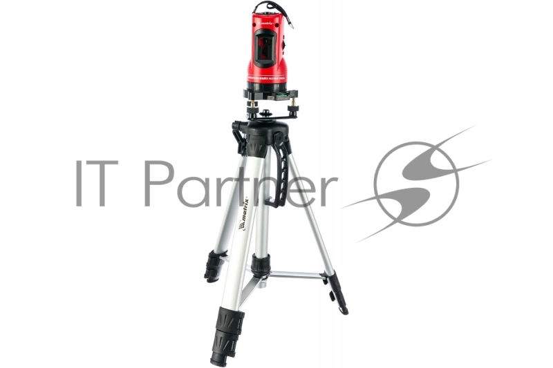 MATRIX Уровень лазерный, 150 мм, штатив 1100 мм, самовырав., набор в пласт. кейсе// 35033