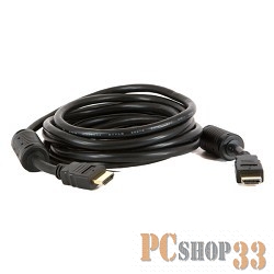 Кабель HDMI / DVI 5bites APC-014-100 Кабель HDMI M / HDMI M V1.4b, высокоскоростной, ethernet+3D, зол.разъемы, ферр.кольца, 10м.