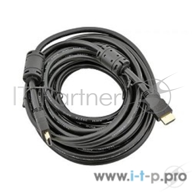 Кабель Telecom Кабель (CG511D-5M) HDMI 19M/M+2 фильтра 1.4V W/Ethernet/3D с позолоченными контактами 6937510818143/6242755316553