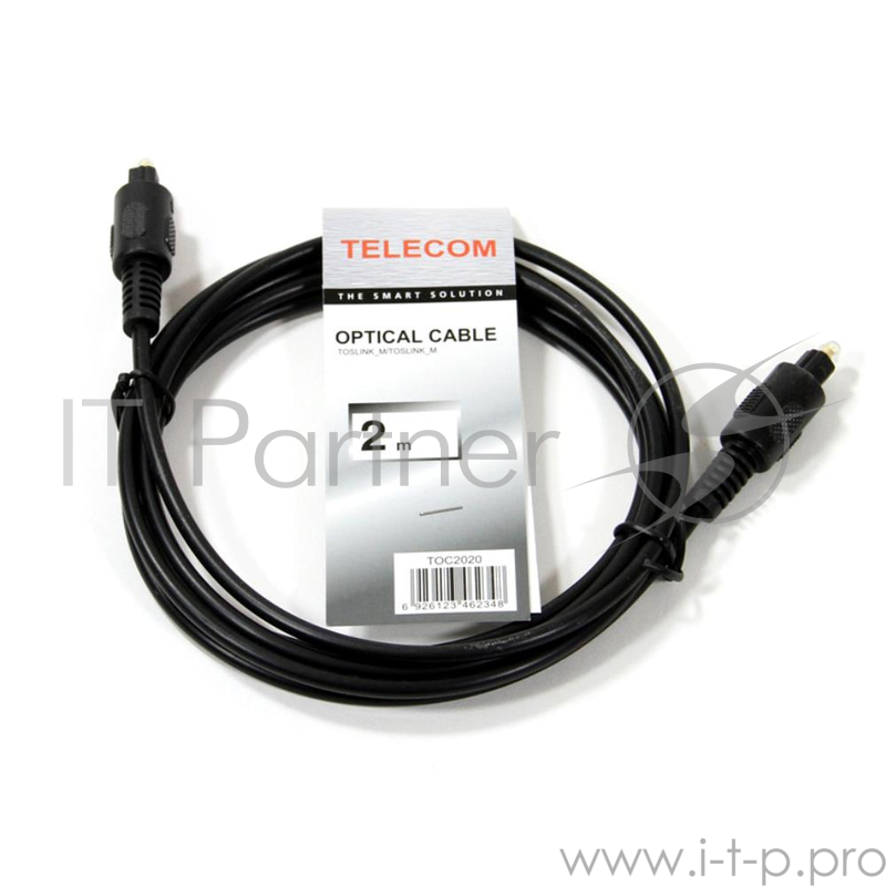 Кабель Кабель оптический Telecom (TOC2020-2M) ODT (Toslink)-M -- ODT (Toslink)-M , 2m, 6926123462348/6926123462072