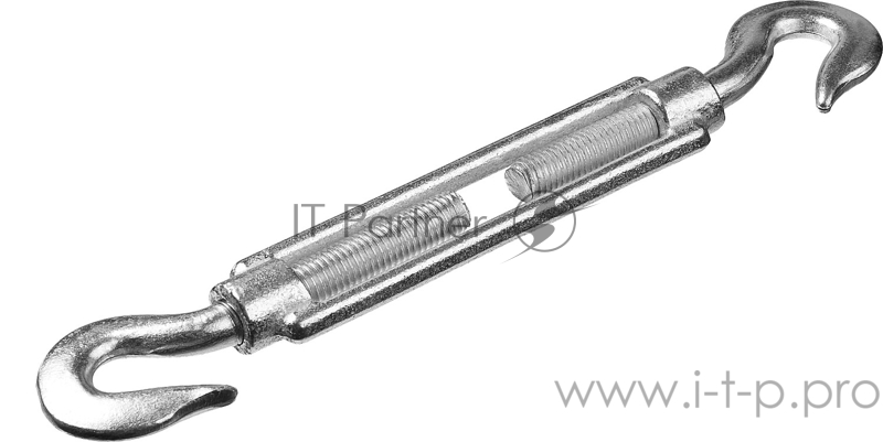 STAYER Талреп DIN 1480, крюк-крюк, М10, 6 шт, оцинкованный, 30525-10