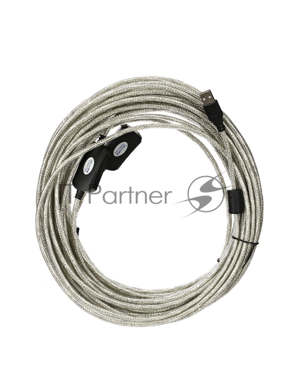 Кабель VCOM VUS7049-20M Кабель-адаптер USB2.0-repeater, удлинительный активный Am--Af 20м