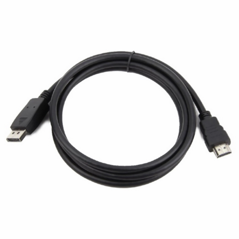 Кабель Кабель DisplayPort-HDMI Gembird/Cablexpert 1,8м, 20M/19M, черный, экран, пакет (CC-DP-HDMI-6)