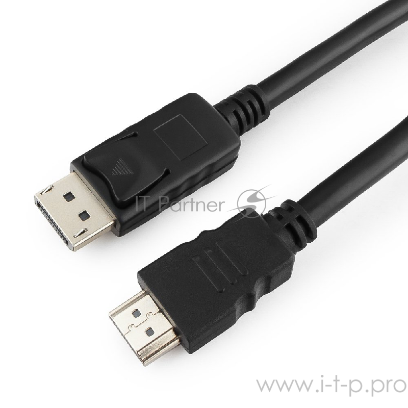 Кабель Кабель DisplayPort-HDMI Gembird/Cablexpert 1м, 20M/19M, черный, экран, пакет(CC-DP-HDMI-1M)