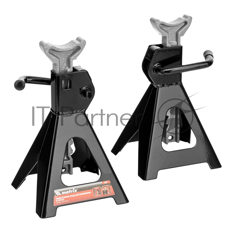 MATRIX Подставки под машину регулируемые, 2 т, h подъема 275-420 мм, 2 шт.// 51620