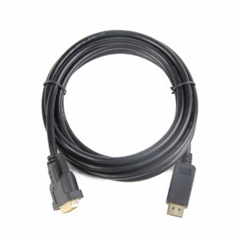Кабель Кабель DisplayPort-DVI Gembird/Cablexpert 3м, 20M/19M, черный, экран, пакет(CC-DPM-DVIM-3M)