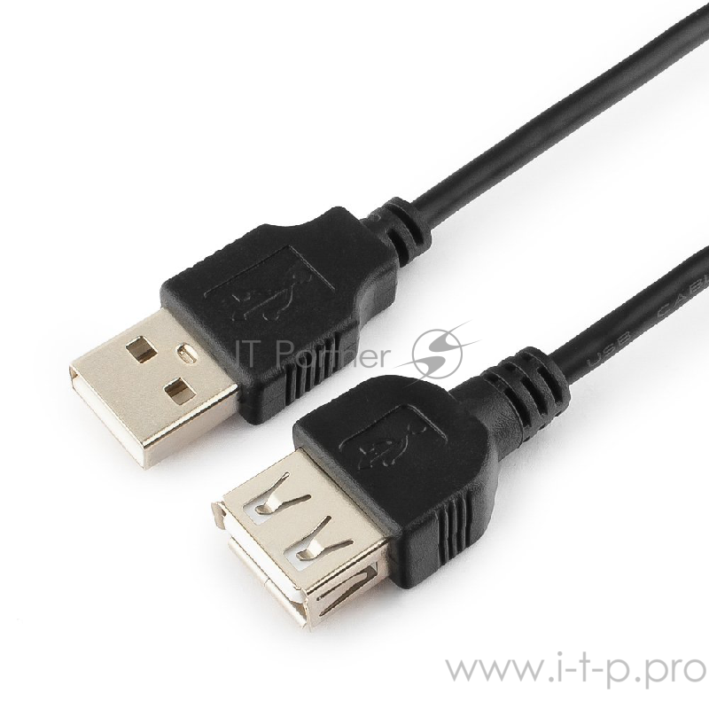 Кабель Gembird/Cablexpert CC-USB2-AMAF-6B USB 2.0 кабель удлинительный 1.8м AM/AF ,черный, пакет