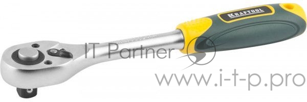 Kraftool Трещотка для торцовых головок EXPERT, Сr-V сталь, 72 зубца, 1/2 27791-1/2_z02