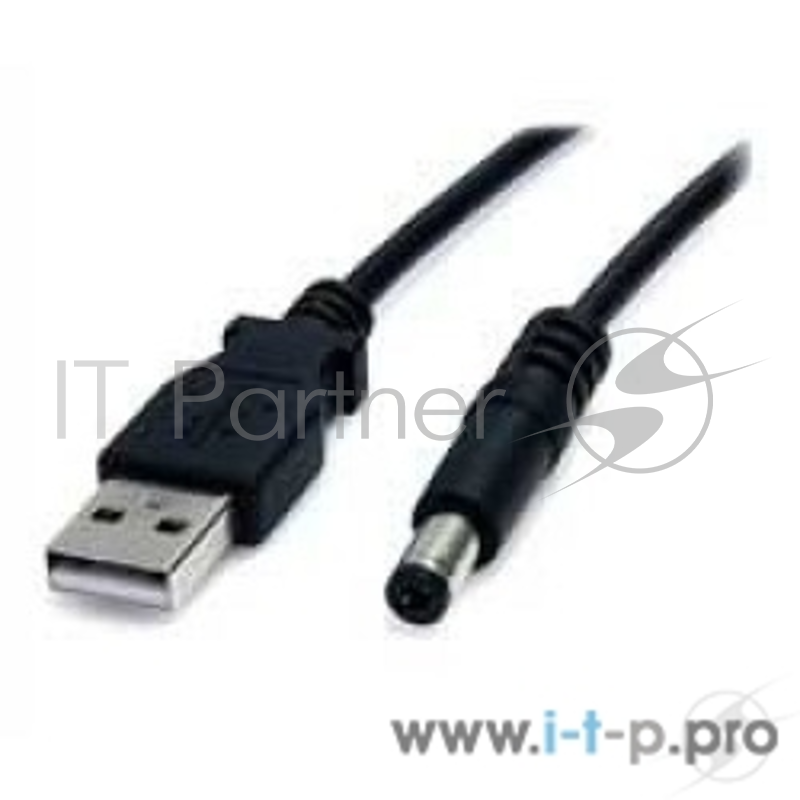 Кабель Gembird/Cablexpert CC-USB-AMP35-6, Кабель USB 2.0 Pro , AM/DC 3,5мм (для хабов), 1.8м, экран, черный, пакет