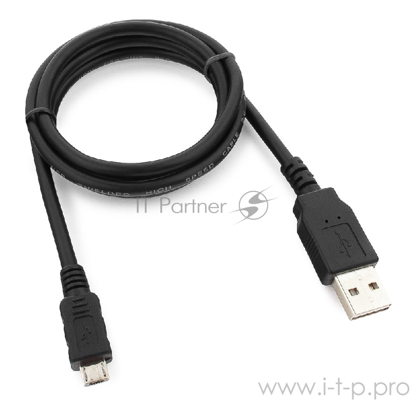 Кабель Gembird/Cablexpert CC-mUSB2D-1M, Кабель USB 2.0 , мультиразъем USB, AM/microB 5P, 1м, пакет