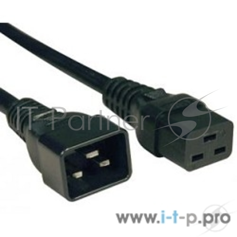 Кабели Силовые Hyperline PWC-IEC19-IEC20-5.0-BK Кабель питания IEC 320 C19 - IEC 320 C20 (3x1.5), 5 м