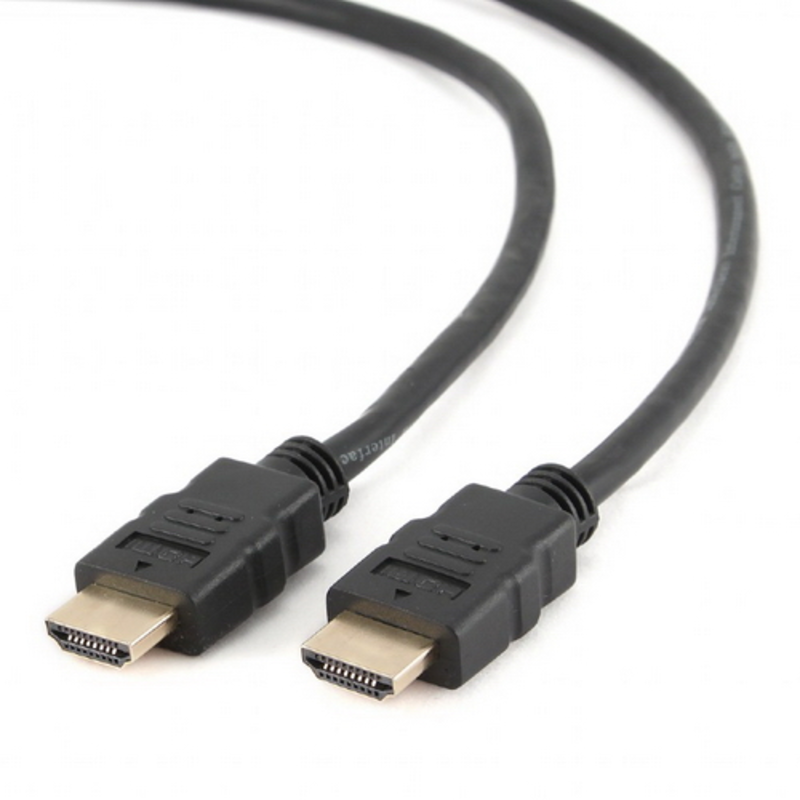 Кабель Кабель HDMI Gembird, 1.8м, v1.4, 19M/19M, черный, позол.разъемы, экран, пакет CC-HDMI4-6
