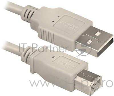 Кабель Defender USB04-06p.bag Кабель USB 2.0 для соед. 1.8м AM/BM , пакет (83763)