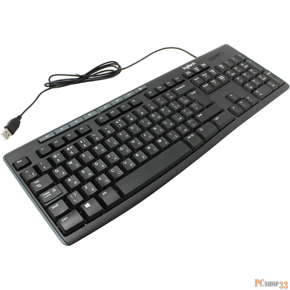 Клавиатура Logitech K200 Media 920-008814, черный (USB)
