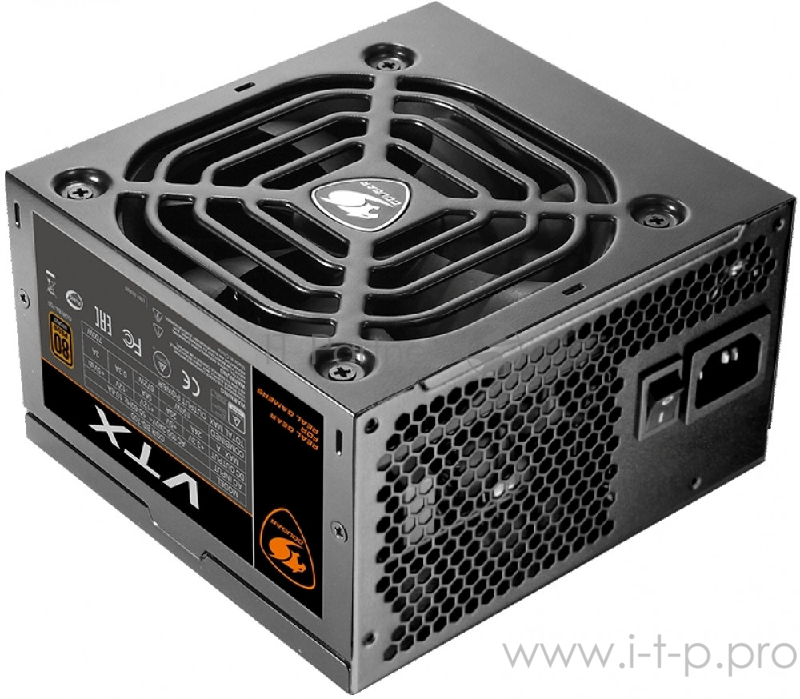 Cougar VTX 600 Блок питания (600 Вт, чёрный, PCIe- 2шт, ATX v2.31, Active PFC, 120mm Fan, 80 Plus Bronze)
