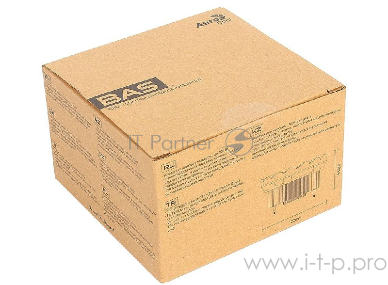 Кулер Aerocool BAS AUG Soc-FM2+/AM2+/AM3+/AM4/1150/11 4-pin 14.8-26.3dB Al+Cu 125W 361gr Ret