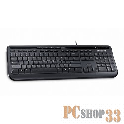 Клавиатура Microsoft Wired Keyboard 600 ANB-00018, 104+5кн., водостойкая, черный (USB)