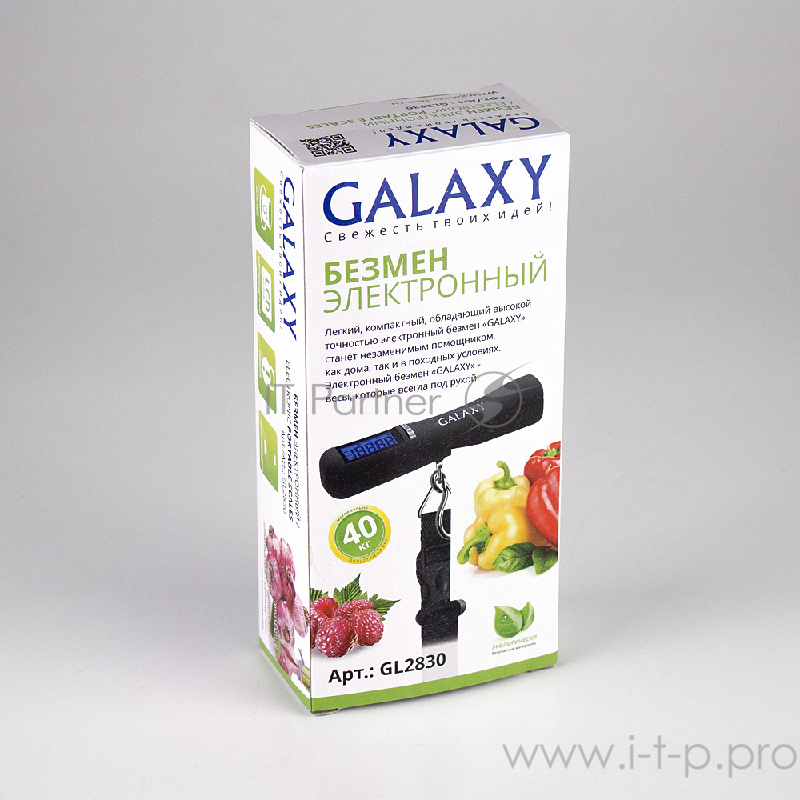 Весы кухонные Безмен Galaxy GL 2830 (макс.вес 40кг. Цена деления 10г. Функция обнуления массы тары.)