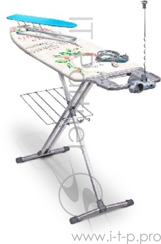 Гладильная доска NIKA NK009 Ника 9 122х40см(Глад. стол из метал. листа с отверстиями. Свободное прохождение и отражение пара благодаря перфорированной поверхности. Плавная регулировка высоты до 0,9м. EURO подставка под утюг с термостойкими силикон.