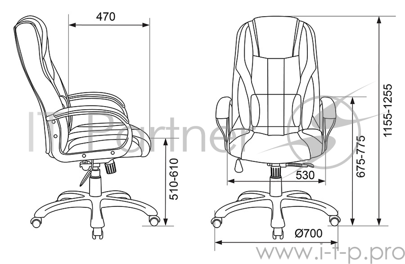 Кресло игровое Бюрократ VIKING-9/BLACK черный искусственная кожа