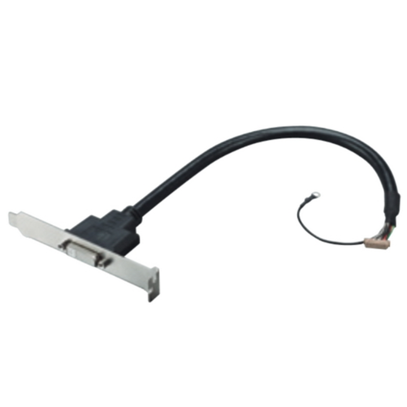 1700021831-01 A Cable DP to DVI 24+5P(F)/2*10P-1.25+G-TEM W/BKT Advantech