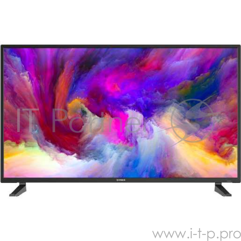 Телевизор IRBIS 40S80FD202B 40/1920x1080/16:9/Digital (DVB-T2/PAL/SECAM)/Input (AV RCA/USB/YpBPR mini/VGA/HDMIx3/PC audio/CI+)/Output (3.5 mm/Coaxial)/Black