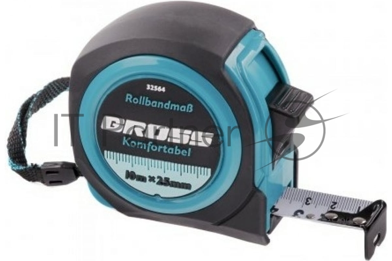 GROSS Рулетка Komfortabel, 10 м х 25 мм обрезиненный корпус 32564