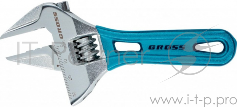 Ключ разводной GROSS 15564 (0 - 15 мм) 120 мм