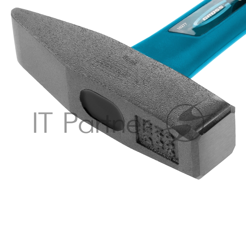 Молоток слесарный GROSS 10277 600г квадратный боек фибергласовая обрезиненная рукоятка