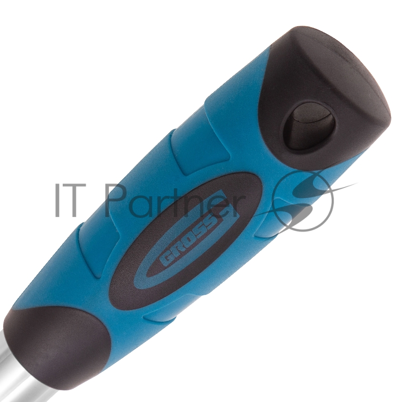 GROSS Ключ телескопический трещоточный 1/2, 305-445 мм, CrV, хромир., 2-х комп. рукоятка // 14070