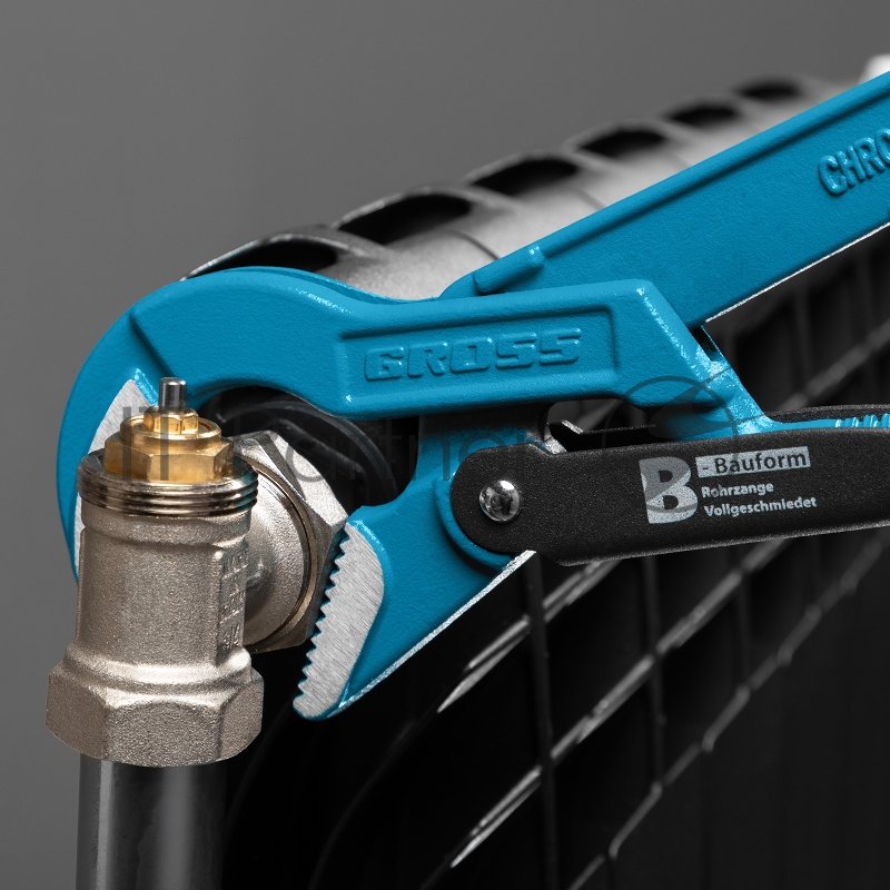 GROSS Ключ трубный рычажный, №1, 1, цельнокованый, CrV , тип B//Gross 15621