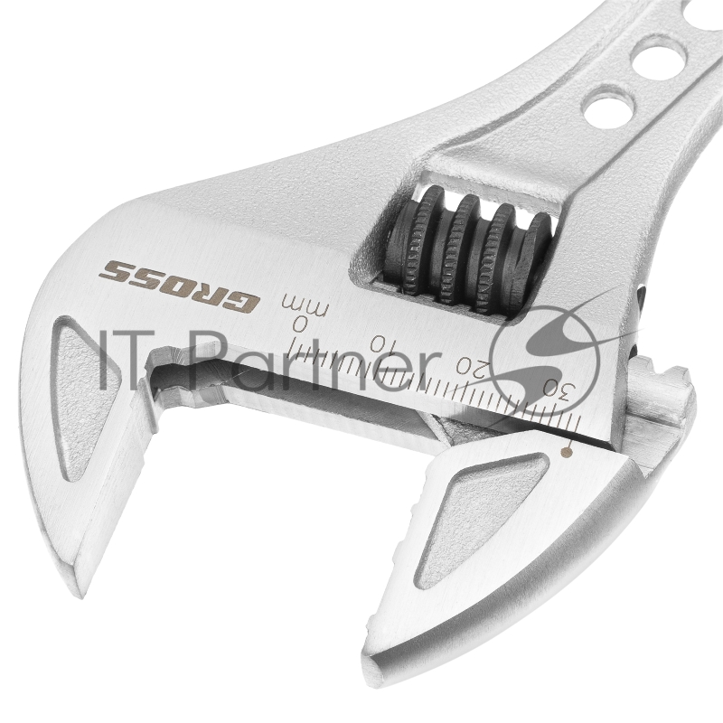 GROSS Ключ разводной, 250 мм,CrV, двухкомпонентная ручка //GROSS 15562