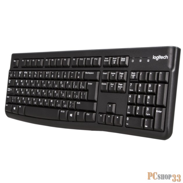 Клавиатура Logitech K120 Keyboard for Business, 105кн., черный (USB)