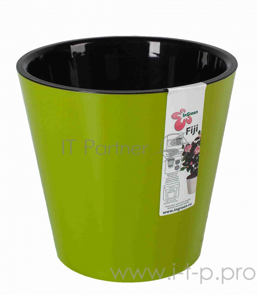 Горшок для цветов INGREEN ING1555СЛ Фиджи D 230 мм/5 л салатовый