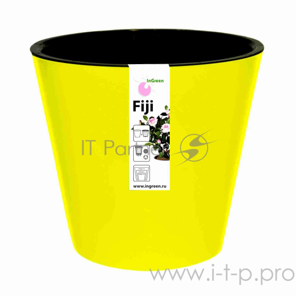 Горшок для цветов INGREEN ING1555ЖТЛ Фиджи D 230 мм/5 л желтый