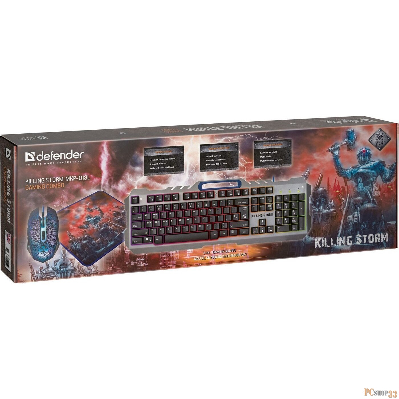 Клавиатура + мышка +PAD MKP-013L RU 52013 DEFENDER