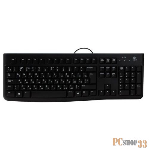 Клавиатура Logitech K120 Keyboard, 105кн., черный (USB)