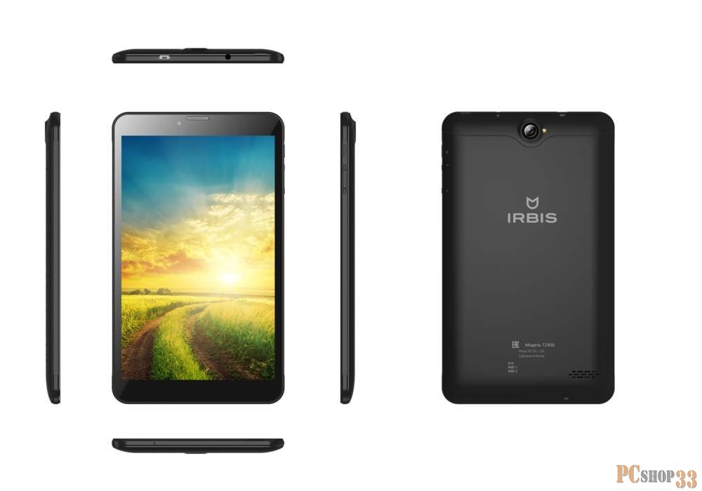 Планшет IRBIS TZ856, 8 (1280x800IPS), MTK8321 4x1,3Ghz (QuadCore), 1024MB, 16GB, cam 0.3MPx+2MPx, Wi-Fi, 3G (2xSimCard), Bluetooth, GPS, microUSB, MicroSD, jack 3.5, Purple