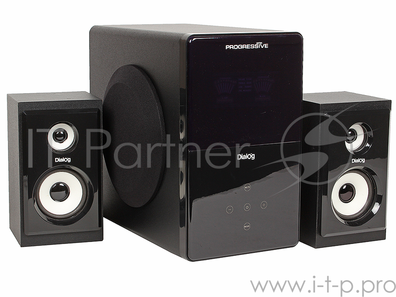 Колонки Dialog Progressive AP-220 BLACK {2.1, 30W+2*12W RMS, USB+SD reader}