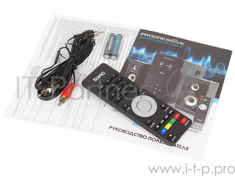 Колонки Dialog Progressive AP-220 BLACK {2.1, 30W+2*12W RMS, USB+SD reader}