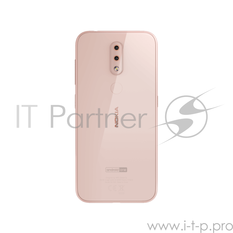 Смартфон Nokia NOKIA 4.2 DS TA-1157 PINK, 5.71” 19:9 1520x720, 2.0GHz, 8 Core, 3GB RAM, 32GB, up to 400GB flash, 13Mpix+2Mpix/8Mpix, 2 Sim, 2G, 3G, LTE, BT v4.2, Wi-Fi, NFC, GPS / AGPS, GLONASS, Beidou, Micro-USB, 3000mAh, Android 9 Pie, 161g, 148,95