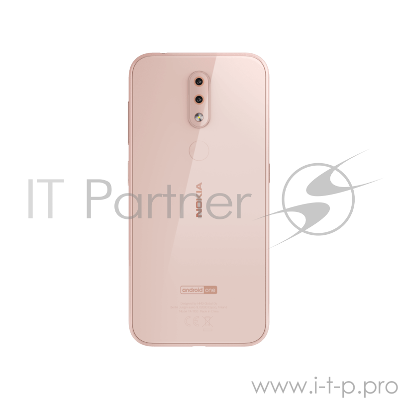 Смартфон Nokia NOKIA 4.2 DS TA-1157 PINK, 5.71” 19:9 1520x720, 2.0GHz, 8 Core, 3GB RAM, 32GB, up to 400GB flash, 13Mpix+2Mpix/8Mpix, 2 Sim, 2G, 3G, LTE, BT v4.2, Wi-Fi, NFC, GPS / AGPS, GLONASS, Beidou, Micro-USB, 3000mAh, Android 9 Pie, 161g, 148,95