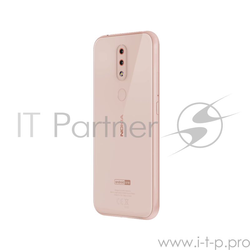 Смартфон Nokia NOKIA 4.2 DS TA-1157 PINK, 5.71” 19:9 1520x720, 2.0GHz, 8 Core, 3GB RAM, 32GB, up to 400GB flash, 13Mpix+2Mpix/8Mpix, 2 Sim, 2G, 3G, LTE, BT v4.2, Wi-Fi, NFC, GPS / AGPS, GLONASS, Beidou, Micro-USB, 3000mAh, Android 9 Pie, 161g, 148,95