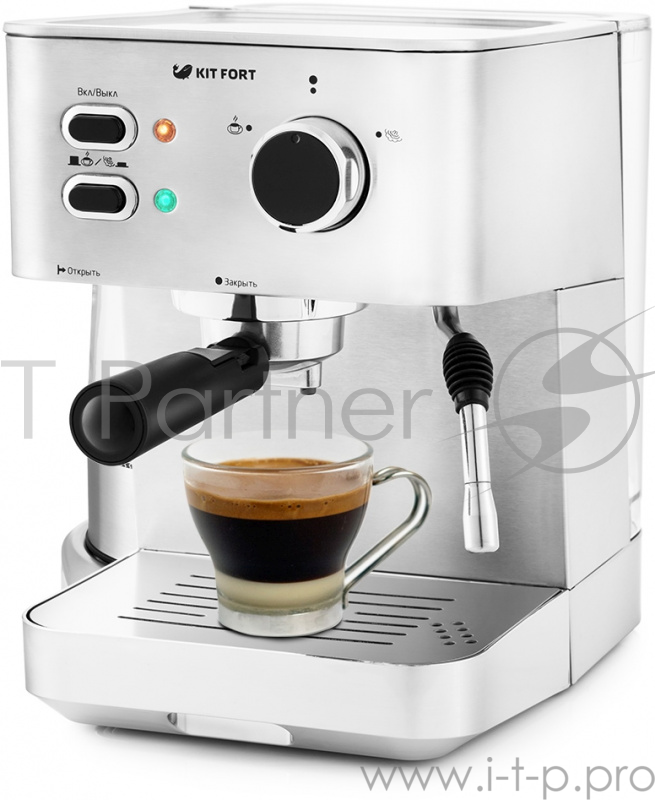 Кофеварка капельная Kitfort КТ-722 1050Вт нержавеющая сталь