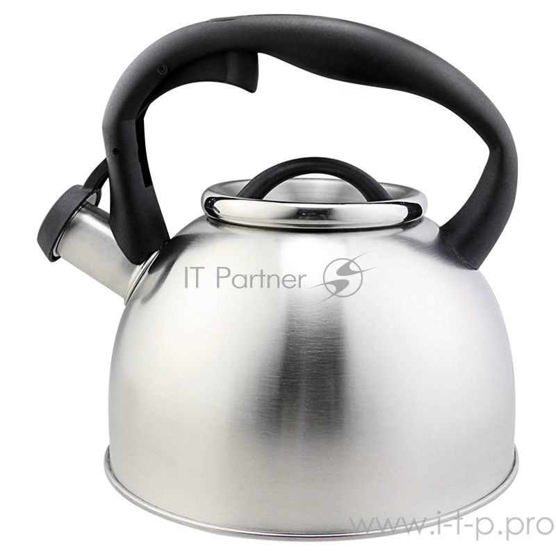 Чайник для плиты MALLONY серия Lacrima из нерж стали со свистком, 2,5 литра, матовый
