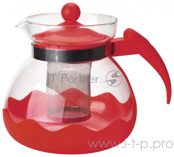 Чайник заварочный MALLONY Decotto-1500 с пластик ручкой, фильтр из нерж ст, 1,5 л