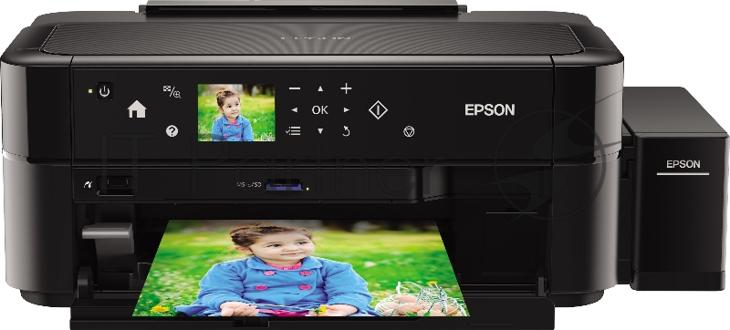 Принтер Epson L810, 6-цветный струйный СНПЧ A4, 37 (38 цв) стр/мин, 5760x1440 dpi, подача: 100 лист., вывод: 50 лист., USB, картридер, печать фотографий, печать на CD/DVD, цветной ЖК-дисплей (старт.чернила - около 1800 фото формата 10х15)