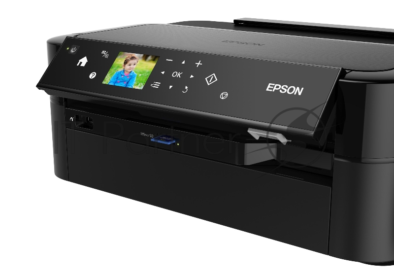 Принтер Epson L810, 6-цветный струйный СНПЧ A4, 37 (38 цв) стр/мин, 5760x1440 dpi, подача: 100 лист., вывод: 50 лист., USB, картридер, печать фотографий, печать на CD/DVD, цветной ЖК-дисплей (старт.чернила - около 1800 фото формата 10х15)