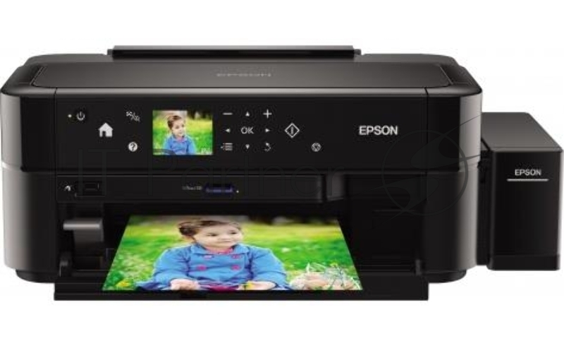 Принтер Epson L810, 6-цветный струйный СНПЧ A4, 37 (38 цв) стр/мин, 5760x1440 dpi, подача: 100 лист., вывод: 50 лист., USB, картридер, печать фотографий, печать на CD/DVD, цветной ЖК-дисплей (старт.чернила - около 1800 фото формата 10х15)