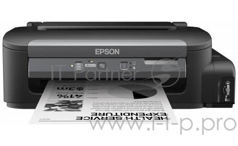 Принтер Epson M105 C11CC85311 {пьезоэлектрический струйный, печать черно-белая, максимальный формат А4, скорость ч/б печати 34 стр/мин, вес: 3.4 кг, рекомендуем для офиса, СНПЧ (C11CC85311)}